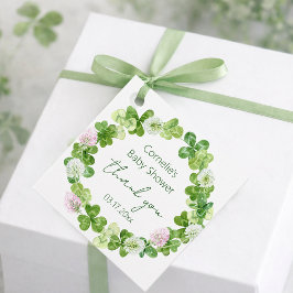 Etiquetas Para Recuerdos Clover Bloom Greenery Gracias