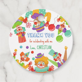 Etiquetas Para Recuerdos Clown Ciro fiesta de cumpleaños nombre personaliza