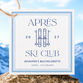 Etiquetas Para Recuerdos Club Apres Ski Fiesta de Esquí de Invierno de Solt