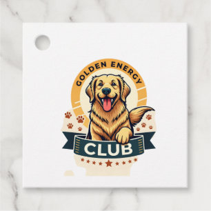 Etiquetas Para Recuerdos Club de Energía Dorada Retriever Dorado Perro Anti