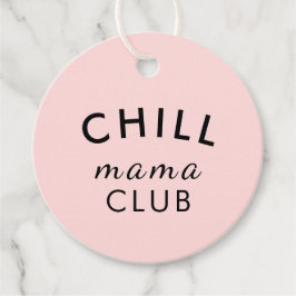 Etiquetas Para Recuerdos Club de Mamá Cool Diseño Rosa Moderno