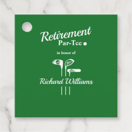 Etiquetas Para Recuerdos Clubes de golf de retiro temáticos Par Tee