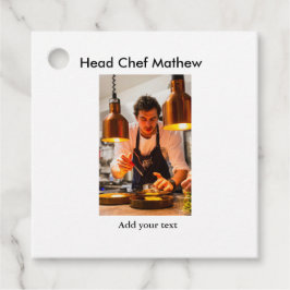 Etiquetas Para Recuerdos Cocina del chef añada nombre de texto hombres pana