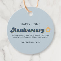 Código QR de aniversario de hogar de bienes raíces