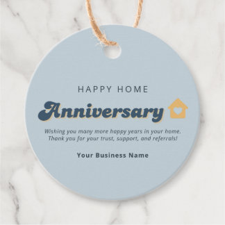 Etiquetas Para Recuerdos Código QR de aniversario de hogar de bienes raíces