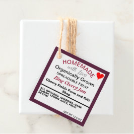 Etiquetas Para Recuerdos Código QR de Bing Cherry Jam