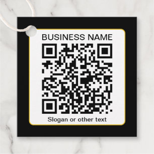 Etiquetas Para Recuerdos Código QR escaneable editable + su nombre comercia