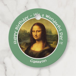 Etiquetas Para Recuerdos Colección Fiesta Leonardo da Vinci Mona Lisa