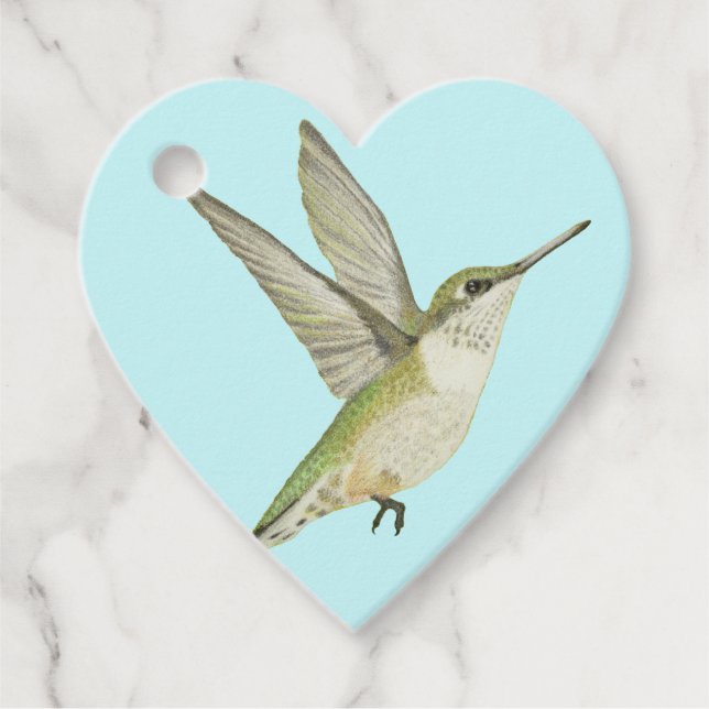 Etiquetas Para Recuerdos Colibrí (Anverso)