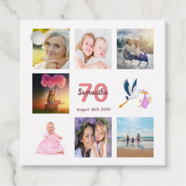 Etiquetas Para Recuerdos collage de fotos de la fiesta de cumpleaños 70 gra