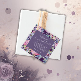 Etiquetas Para Recuerdos color de agua violeta vegetación vegetal