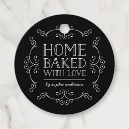 Etiquetas Para Recuerdos Color Editable Florece En Casa Horneado Con Etique