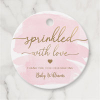 Colores De Agua Rosa Rascados Con Amor Baby Shower