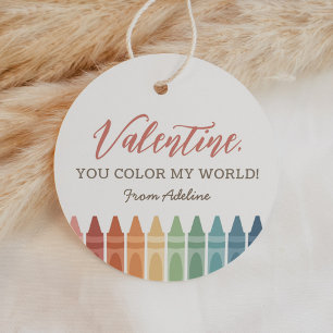 Etiquetas Para Recuerdos Colores mi Día de San Valentín mundial de niños co