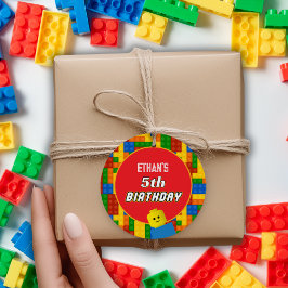 Etiquetas Para Recuerdos Colorful Builder Themed Birthday Creative Party