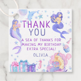 Etiquetas Para Recuerdos Colorida Nuestra Sirenita Toda La Edad Cumpleaños