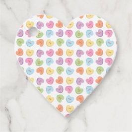 Etiquetas Para Recuerdos Colorido San Valentín Corazones Placemat vacacione
