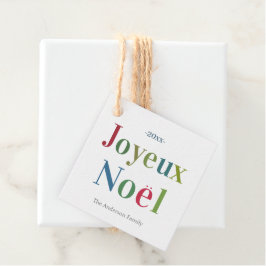 Etiquetas Para Recuerdos Coloridos Navidades franceses de Joyeux Noel