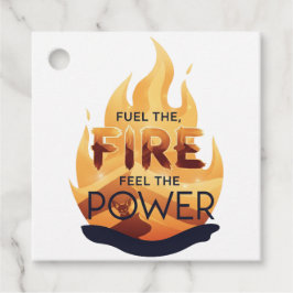 Etiquetas Para Recuerdos Coma el fuego y siente el tee motivacional de la p