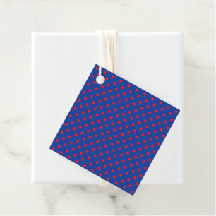 Etiquetas Para Recuerdos Comics Funny Superhero Stars Red Blue Gift Tag
