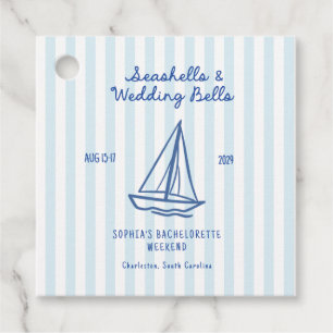 Etiquetas Para Recuerdos Conchas marinas y campanas de boda Despedida de so