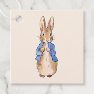 Etiquetas Para Recuerdos Conejo clásico Bunny chaqueta azul