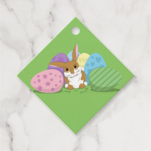 Etiquetas Para Recuerdos Conejo de Pascua