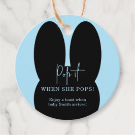 Etiquetas Para Recuerdos Conejo Pop it cuando ella hace estallar fiesta de