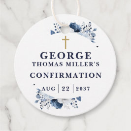 Etiquetas Para Recuerdos Confirmación moderna botánica de Marina