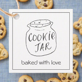 Etiquetas Para Recuerdos Cookie Jar Horneado Con Amor Pequeña Empresa