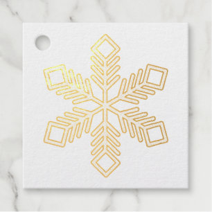 Etiquetas Para Recuerdos Copo de Nieve Brillante - Ramas Azul Bebé