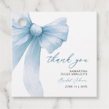Coquette Blue Bow Bridal Shower