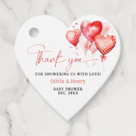 Etiquetas Para Recuerdos Corazón de Baby Shower de Little Squerido