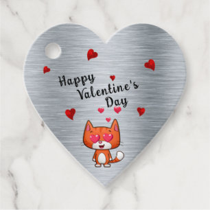 Etiquetas Para Recuerdos Corazón de gato