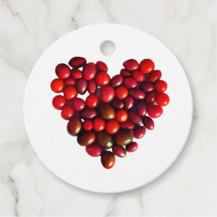Etiquetas Para Recuerdos Corazón de tomates