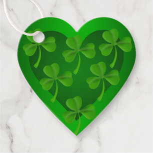 Etiquetas Para Recuerdos Corazón verde con rocas de champaña
