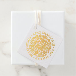 Etiquetas Para Recuerdos Coronación Emblem Rey Carlos III