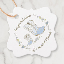Etiquetas Para Recuerdos Cowboy Baby Shower Country Western Blue Boy