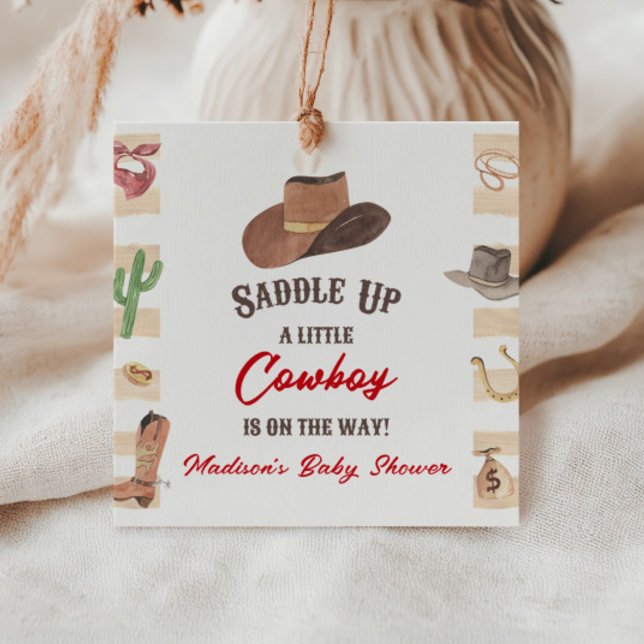 Etiquetas Para Recuerdos Cowboy Western Rodeo Wild West Baby Shower (Subido por el creador)