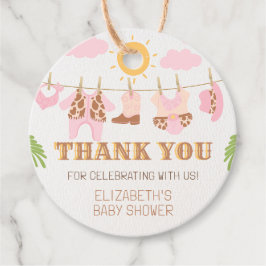 Etiquetas Para Recuerdos Cowgirl Clothesline Western Baby Shower Gracias