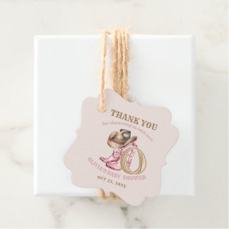 Etiquetas Para Recuerdos Cowgirl Western Baby Shower Gift Tags