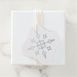 Etiquetas Para Recuerdos Crea tu propio copo de nieve de Relieve metalizado