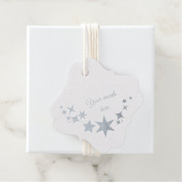 Etiquetas Para Recuerdos Crea tus propias estrellas de invierno plateadas d