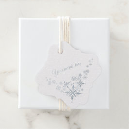 Etiquetas Para Recuerdos Crea tus propios copos de nieve de plata Bonito