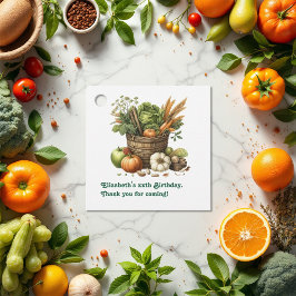 Etiquetas Para Recuerdos Crecer localmente - Fiesta de Cumpleaños Fresca y 