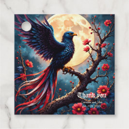 Etiquetas Para Recuerdos Crimsonwing a la luz de la luna – Ave de fantasía