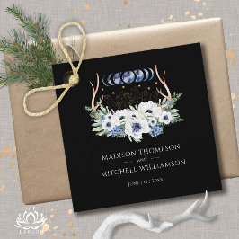 Etiquetas Para Recuerdos Cristales de Luna Flores Boho Metafísico Boda 