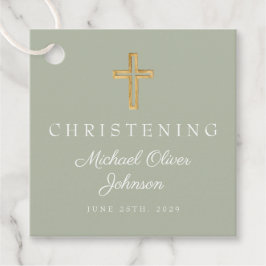 Etiquetas Para Recuerdos Cristianismo de la Cruz Verde Masaje