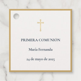 Etiquetas Para Recuerdos Cruz de Primera Comunión