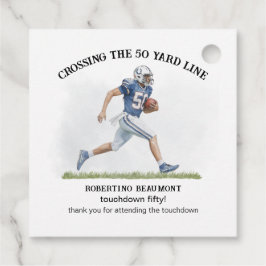 Etiquetas Para Recuerdos Cruzando el 50 aniversario del Fútbol Americano